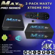 2-PACK NEW MaxTV Xtreme PRO 5G 2024 4K MORE Powerful QUAD CORE 64BIT ANDROID 9.1