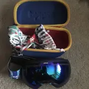Phibee Snowboard Ski Goggles With Bag And Case