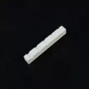 Slotted Nut For 5 Strings Bass Guitar 45.5 x 6 x 8 mm, ABS plastic White