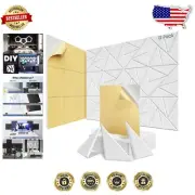 High Density 12 Pack Acoustic Panels - Self-Adhesive Soundproof Foam for Studios