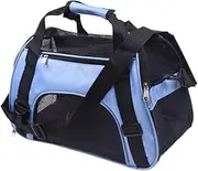 VANZACK Portable Pet Carrier Bag for Dogs Cats Backpack with Mesh Windows S Blue for Travel Camping Outdoor Adventures