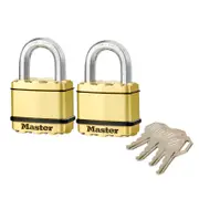 Master Lock 50mm Excell Padlock - 2 Pack