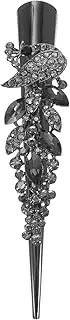 BESTYASH Crystal Hair Clip Large Alligator Duckbill Barrette for Women Sparkly Decorative Hair Accessory for Parties Weddings and Daily Wear Lightweight and Comfortable Design