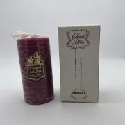 Colonial Candle of Cape Cod Vintage Scented Pillar 5 1/2 Inches Red Cranberry
