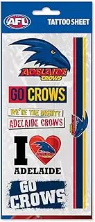Adelaide Crows AFL Temporary Tattoo Sheet