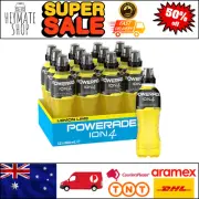 Powerade ION4 Lemon Lime Sports Drink 12x600mL Bottles with Sipper Cap