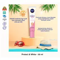 在飛比找蝦皮購物優惠-NIVEA 妮維雅防曬面部保護精華 SPF50 Pa 提亮面