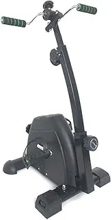 Portable Pedal Exerciser - Hand, Arm & Leg Exercise Peddling Machine with LCD Monitor - Adjustable Fitness Rehab Equipment for Seniors, Elderly, PT - Folding Mini Stationary Bike P