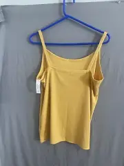 No Boundaries Juniors Rib Scoop Neck Stretchy Cami Golden Pond Size XXXL(21) NWT