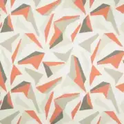 Kravet Modern Abstract Linen Print Uphol Drapery Fabric - Flock Cinnabar 2.90 yd