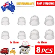 4PCS 19mm + 4PCS 22mm Primer Bulb Cup for Homelite Zama Carburetor Priming Bulb