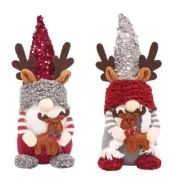 Christmas Faceless Dwarf for Doll Long Hat Elf Gnome Cloth Toy Adornments