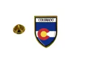 pins pin's flag national badge backpack hat shield world usa colorado