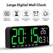 1PC Large LED Digital Wall Clock Temperature Date Display Electronic Wall Clock