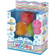 Bath Time Hoops Sensory Squirt Balls w/ Hoop/Net Kids/Children Fun Play Toy 12m+