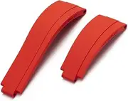 [BANDKIT] For Rolex Rubber Watch Strap 20mm，21mm with silver buckle Watch bands