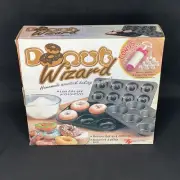 Donut Wizard Homemade Nonstick Baking Pan Set w/Bonus Decorating Kit TV Products