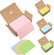 SHINEOFI Colorful Paper Cards 4 Boxes Blank Greeting Cards for Memory Notes DIY