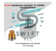 1X Convert Adapter Homebrew Beer Fit For SodaStream Cylinder TR21*4 To 3/8-24UNF