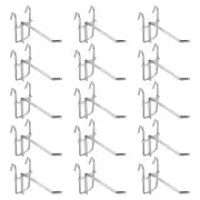 25Pcs 3.94" Pegboard Hook Display Hook, Grid Wall Bracket Peg Board Display Hook