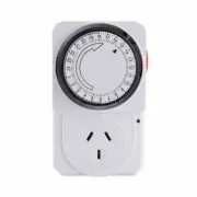 2400W AU Plug Timer Switch 24H Mechanical Analog Wall Socket 240V