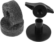 Toyvian Drum Set Accessories 2pcs Plastic Cymbal Stand Felt Pad Dampener Kit Noise Reduction for
