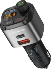 Bluetooth 5.0 FM Transmitter for Car, Type-C PD 20W + Support QC3.