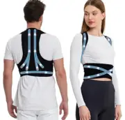 NEW Dewshyr Unisex Posture Corrector Adjustable Back Brace (S/M)