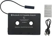 Tape Audio Adapter for Car - Wireless 5.0 Audio Cassette Adapter | Audio Adapter with Desk Player, Call Cassette for Mobile Music and Car Voice