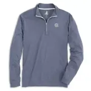 NWT JOHNNIE-O $118 FLEX GEORGETOWN PERFORMANCE 1/4 ZIP IN HEATHER NAVY SZ SMALL
