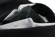 Mens Black Plain Solid Formal Cravat