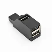2pc Hub USB C HUB 2.0 Adapter for Computer NotebTook Macbook Pro - Black