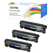 3PK CE278A Compatible Toner Cartridge for HP 78A LaserJet M1536 MFP P1600 P1566