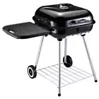 Outsunny Backyard Charcoal Barbecue Grill with Lower Shelf and Tray Storage