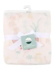 [The Peanutshell] Little Haven Applique Wildflower Baby Blanket 101cm in Multi