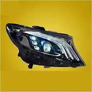 Headlight Assembly Compatible With Mercedes-Benz Vito 2014-2020 Benz W447/V-Class Full LED Light Source Mercedes-Maybach Design Headlight