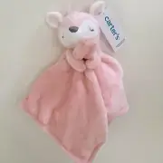 NEW Carters Pink Lovey Security Blanket Soft Baby Toy Plush Baby Girl Gift