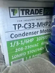TP-C33-MHP2 Condenser Fan Motor 1/6 - 1/3 HP 208/230V 1075 RPM 2-Speed |