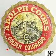 Adolph Coors Brewing Company cork lined beer bottle cap 1933-1935