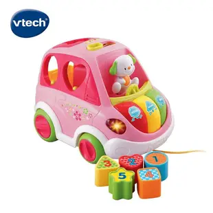 vtech魔法聲光探索車/ 粉