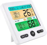 Large Screen Digital Thermohygrometer Indoor Thermometer for Home Calendar Display