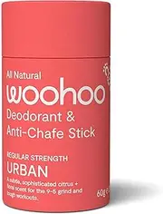 Woohoo Body Natural Deodorant and Anti-Chafe Stick 60 g, Urban