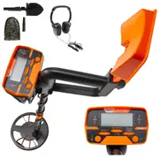 Metal Detector Waterproof Disc Metal detectors Underwater Underground high Accuracy LCD Display Metal Detector for Adults and Children Headphone Automatic Detector (Yellow