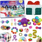Fidget Advent Calendar 2024 Christmas Countdown Calendar 24 Days Sensory Fidget Toys Set Gift Boxes