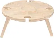 Didiseaon 1Pc Picnic Table with Holder Outdoor Design for Wine for Camping Beach and Parties Lightweight and Portable Table for Gatherings
