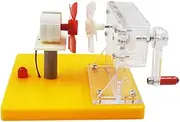 DimyFew Hand Crampon Bulb Science Kit Teaching Tool Wind Energy Conversion Building for Classrooms, 12cmx11cmx8.2cm