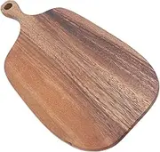 Haofy Wooden Pizza Tray Stylish Pizza Serving Board Cutting Board for Fruits Vegetables Cheese Solid Wood for Home Restaurant Use (L)