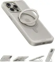 Anker Ultra Magnetic for iPhone 15 Pro Max Case with Sturdy 360° Ring Stand, Mil