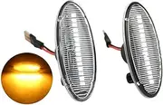 Turn Signal Lights For Nissan For Qashqai J10 For X-trail For Cube For Juke For Leaf For Micra For Micra K13 Note E11 Car Side Marker Lights Dynamic LED Turn Signal Light Turn Signal Lights(Dynamic Cr