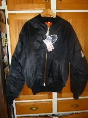 Rothco MA-1 Flight Jacket Tactical Bomber Coat Reversible Orange MA1 Air Force~L